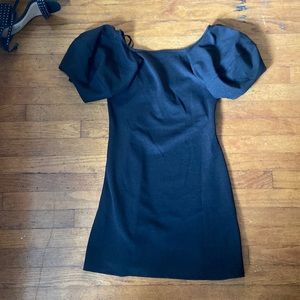 Zara puffy sleeve midi dress - new with tags